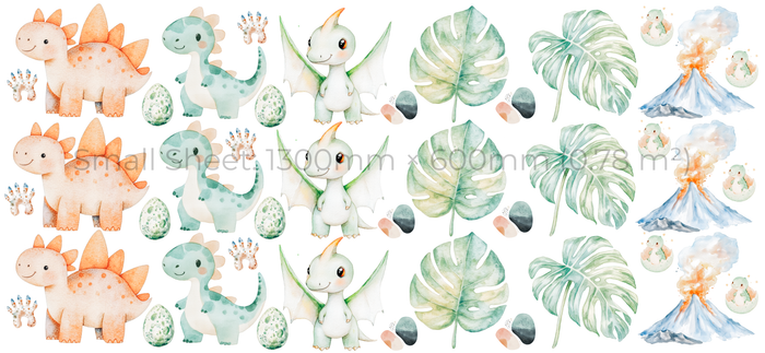 Dino Land Wall Stickers Set