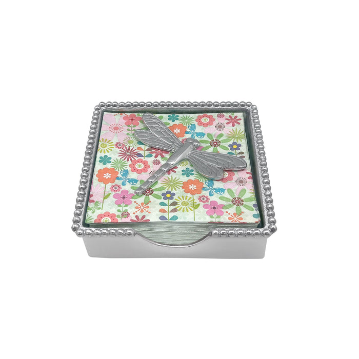 Dragonfly Beaded Napkin Box