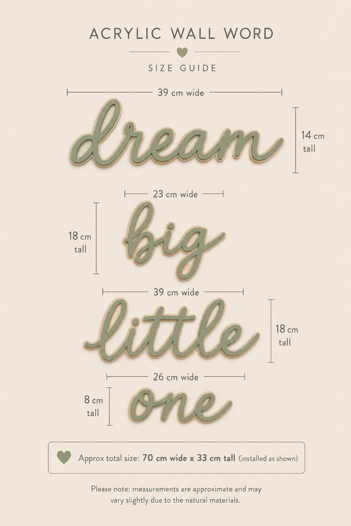 Dream big little one | Layered Acrylic & Wood Wall Sign