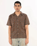 DUSHYANT - Hand Printed 'The Don' Camp Collar Shirt in Barmer Abstract Print-Dushyant-treehaus