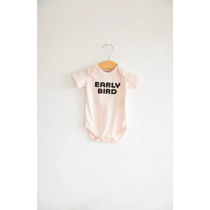 "Early Bird" Organic Cotton Baby Bodysuit