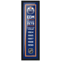 Edmonton Oilers 6x22  Empire Framed Sign