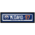 Edmonton Oilers Connor McDavid Frame - 6" x 22" Name Bar with Replica Autograph