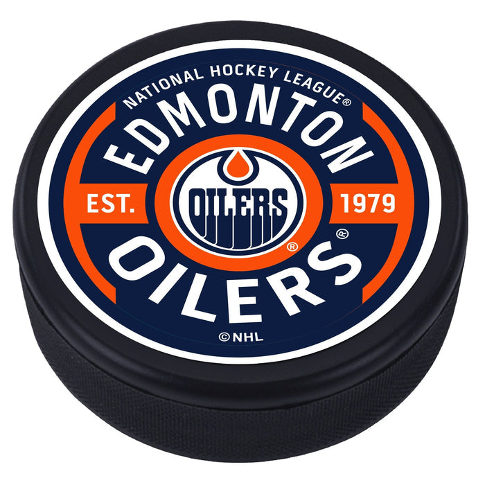 Edmonton Oilers Gear Textured Puck
