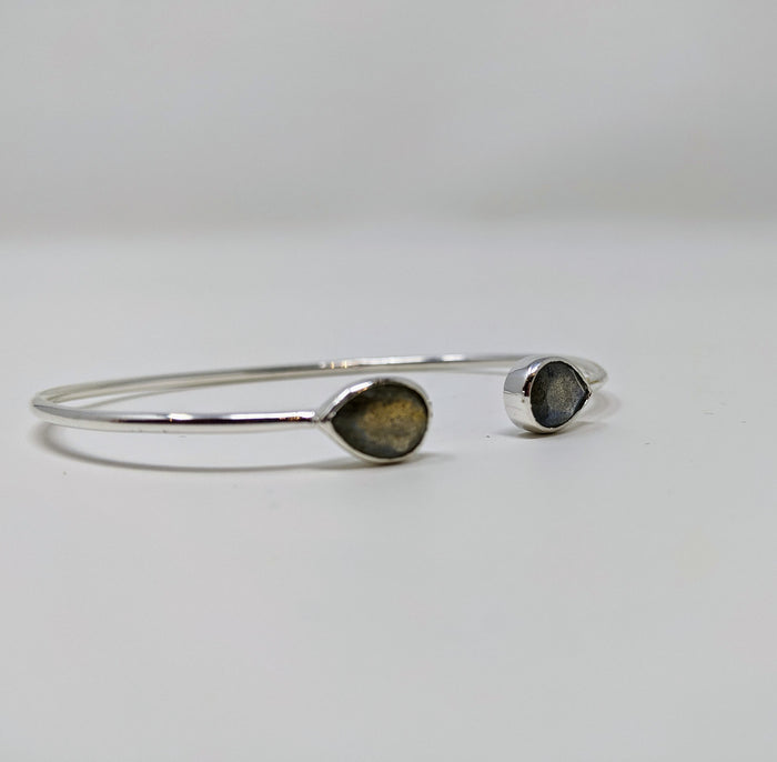 Ezzie Silver Labradorite Cuff