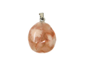 flower agate pendant on a white background