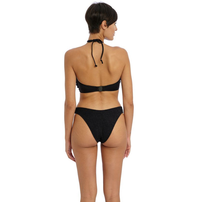Freya High Leg Bikini Brief - Ibiza Waves Black