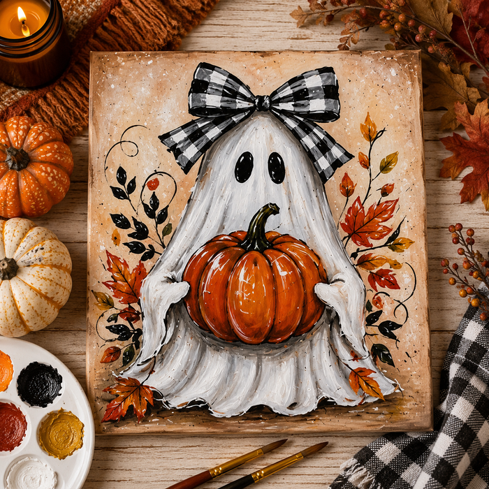Ghost with Pumpkin
