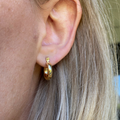 Gold Selena Hoop Earrings