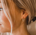 Gold Twist Hoops