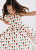Good Apple Kids - Sleeveless Twirl Dress - Strawberry Blush-Good Apples Kids-treehaus