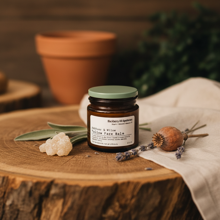 Grass-Fed Tallow Whipped Face Balm: Sacred Frankincense