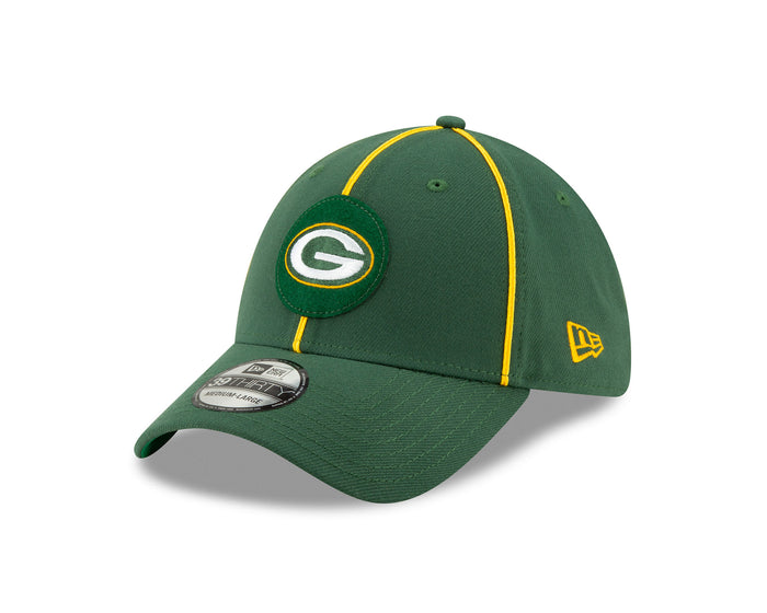 Green Bay Packers Sideline Home 39THIRTY Stretch Fit Cap