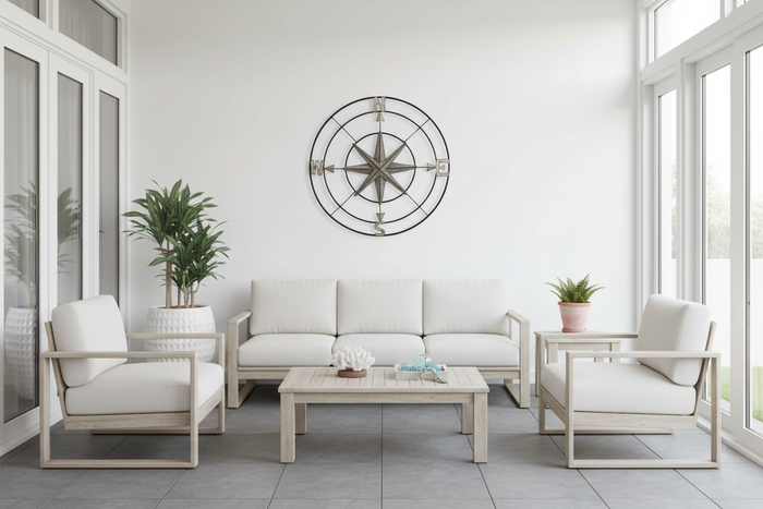 Compass Wall Art - Modern Patio