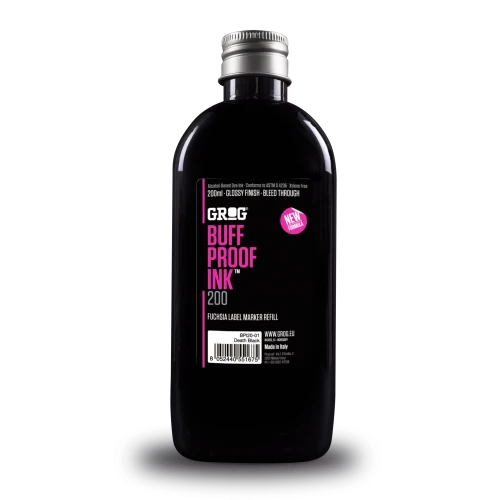 Grog Buff Proof Ink 200ml - Death Black