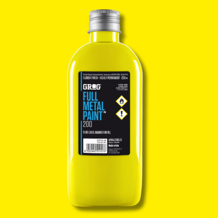 Grog Full Metal Paint 200ml - Flash Yellow