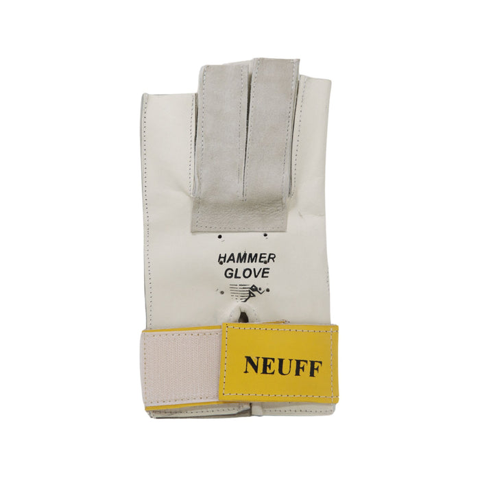 Hammer throwing glove with hook and loop wrist strap. Leather glove.