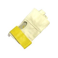 Hammer throwing glove with hook and loop wrist strap. leather glove.