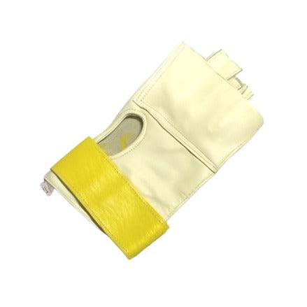 Hammer throwing glove with hook and loop wrist strap. leather glove.