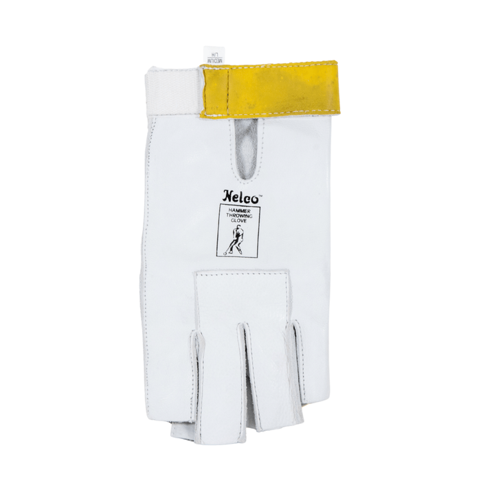 Hammer throwing glove with velcro wrist strap