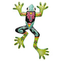 Hand Chiseled and Painted Haitian Oil Drum Metal Frog Decor