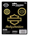 HARLEY-DAVIDSON® 3-PIECE SILHOUETTE BAR & SHIELD VINYL DECAL