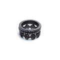 HARLEY-DAVIDSON® BOXED HEMATITE BAR & SHIELD TRIPLE STACK RING SET