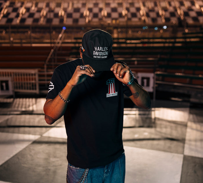HARLEY-DAVIDSON® CHAMPION BLACK TEE