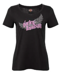 HARLEY-DAVIDSON® CRYSTALIZE BLACK  LADIES  TEE
