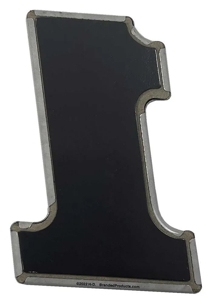 HARLEY-DAVIDSON® CUSTOM SHAPED #1 SKULL LOGO TIN MAGNET