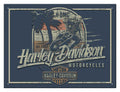 HARLEY-DAVIDSON® EMBOSSED BEACH BIKER TIN SIGN