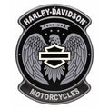 HARLEY-DAVIDSON® EMBOSSED TIN SIGN - OPEN BAR & SHIELD EAGLE