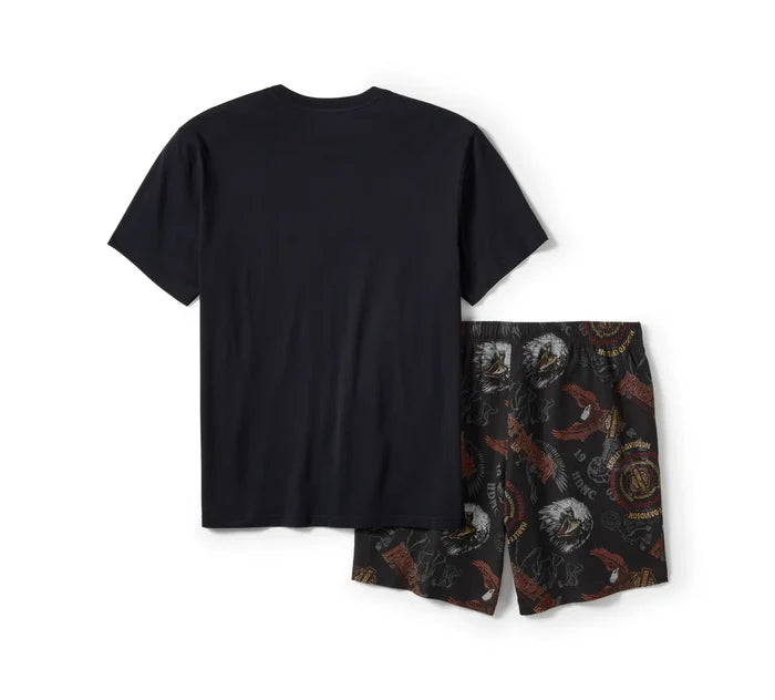 HARLEY-DAVIDSON® MENS 80S TANK PAJAMA SHORTS SET