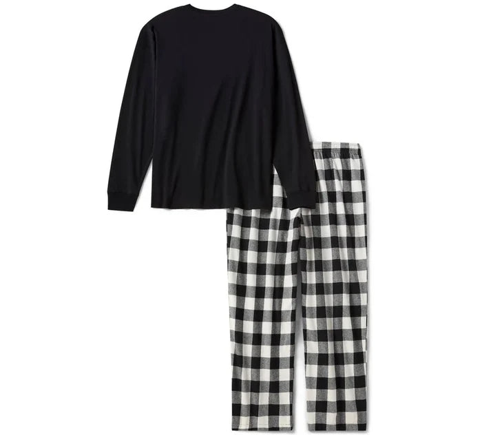 HARLEY-DAVIDSON® MENS BAR AND SHEILD LONG  SLEEVE PYJAMA SET