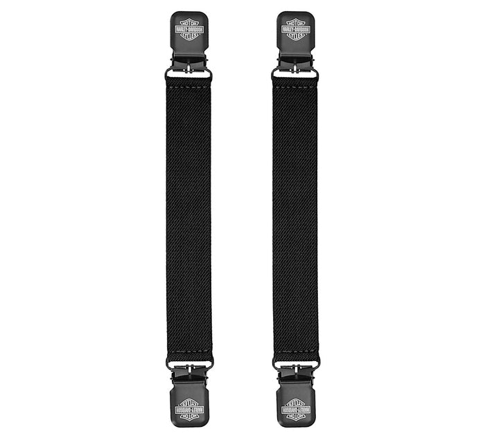 Black Harley-Davidson Boot Straps