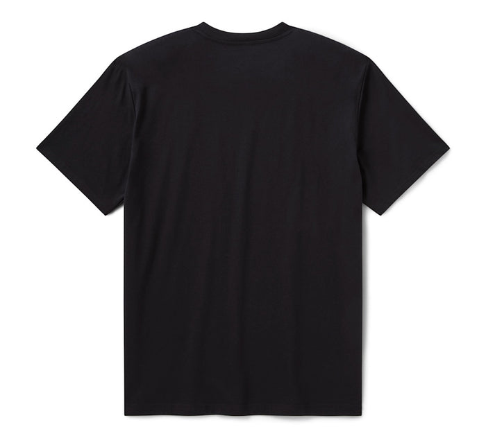 HARLEY-DAVIDSON® MENS HAT/ TEE -WOVEN  KNIT , BLACK
