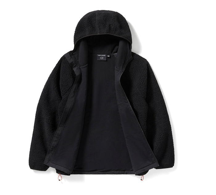 HARLEY-DAVIDSON® MENS HOODIE KNIT BLACK