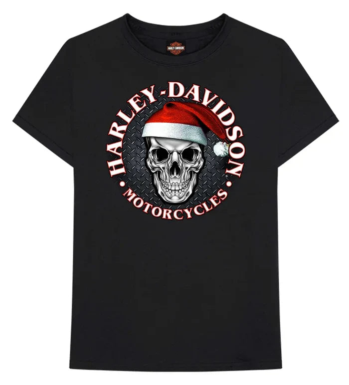 HARLEY-DAVIDSON® MENS SANTA SKULL TEE