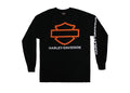 HARLEY-DAVIDSON® NEW OUTLINE MENS B&S L/S TEE