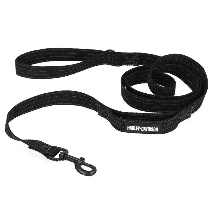 HARLEY-DAVIDSON® NYLON DOG LEASH BLACK - 6'