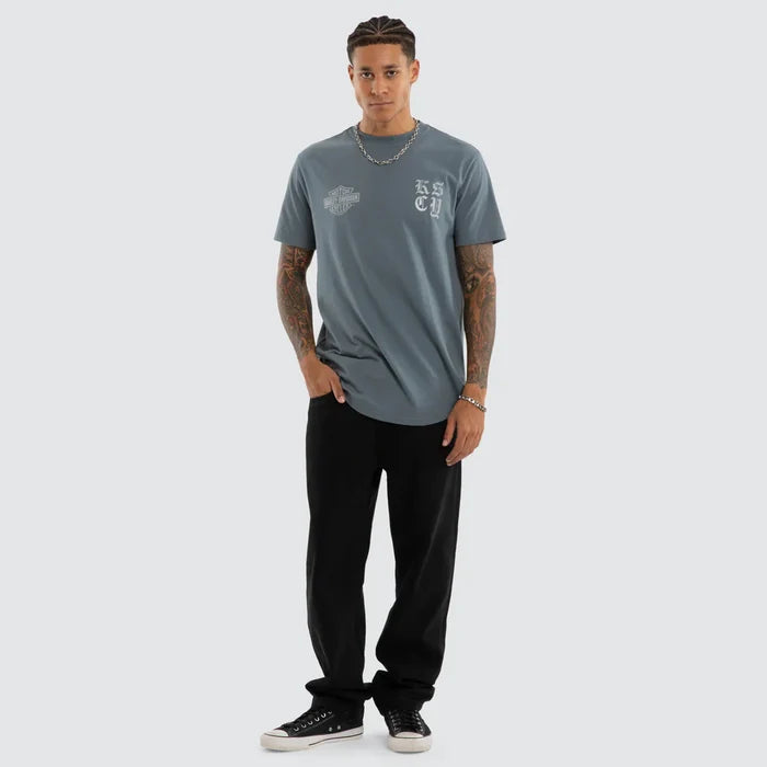 HARLEY-DAVIDSON®  RUSTLINE DUAL CURVED  KSCY TEE