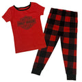 HARLEY-DAVIDSON® TODDLER & GIRLS HOLIDAY PLAID PYJAMA GIFT SET