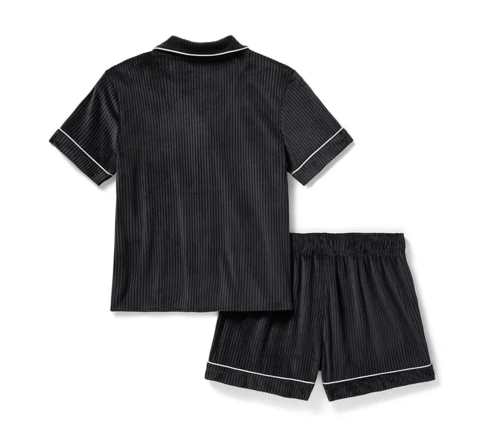 HARLEY DAVIDSON® WOMENS PAJAMA SHORT PANT SET  BLACK