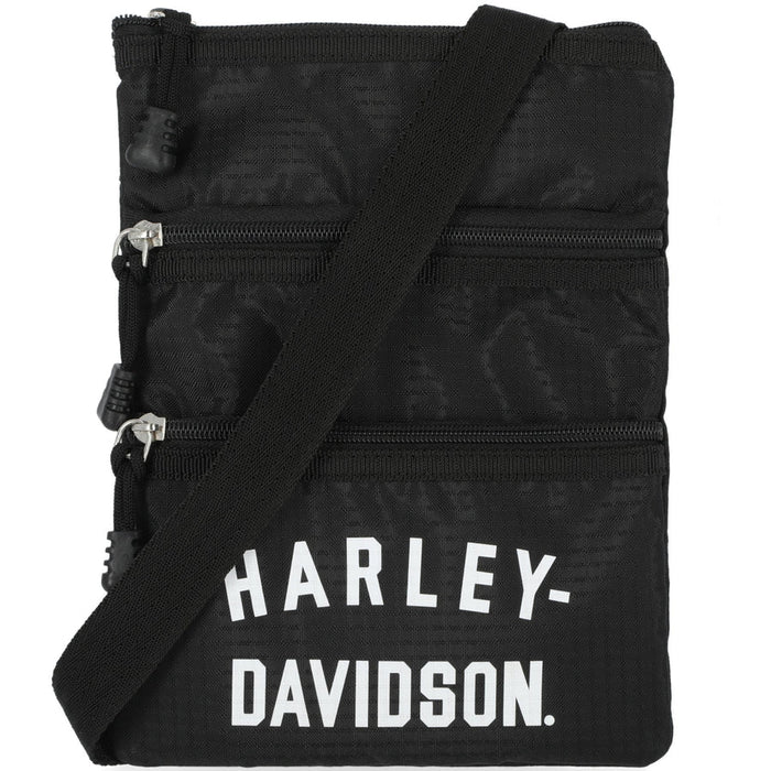 HARLEY-DAVIDSON® WOMENS SCRIPTED CROSSBODY BAG