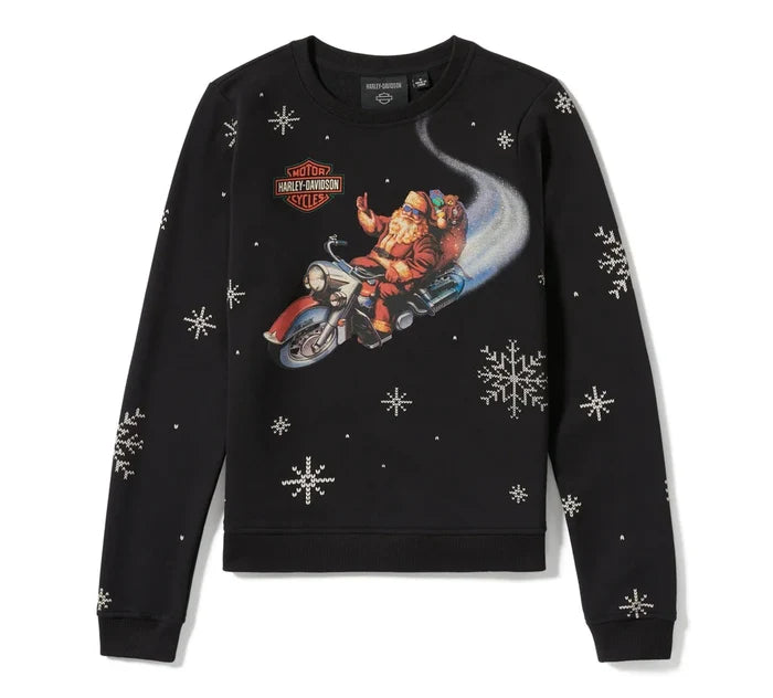 HARLEY-DAVIDSON® WOMENS SWEATER - KNIT BLACK