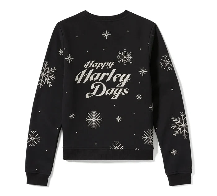 HARLEY-DAVIDSON® WOMENS SWEATER - KNIT BLACK