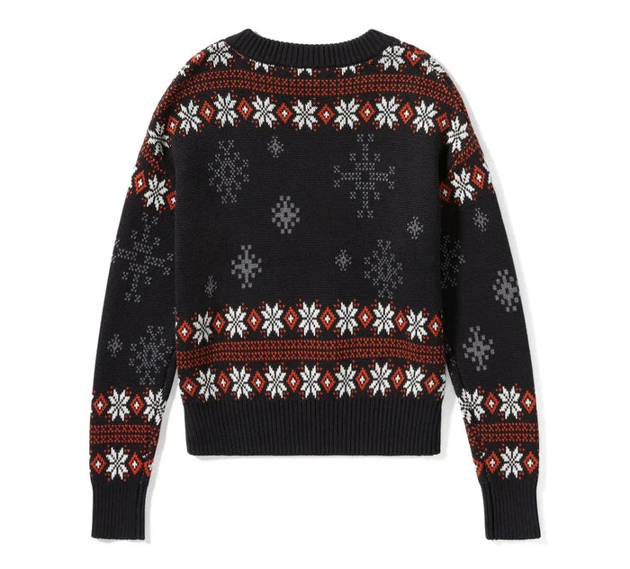 HARLEY-DAVIDSON® WOMENS SWEATER - KNIT BLACK