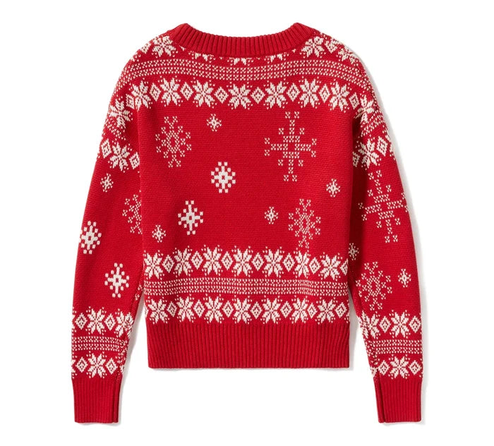 HARLEY-DAVIDSON® WOMENS SWEATER - KNIT RED