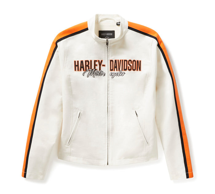 HARLEY-DAVIDSON® WOMENS WOVEN OFF WHITE  JACKET