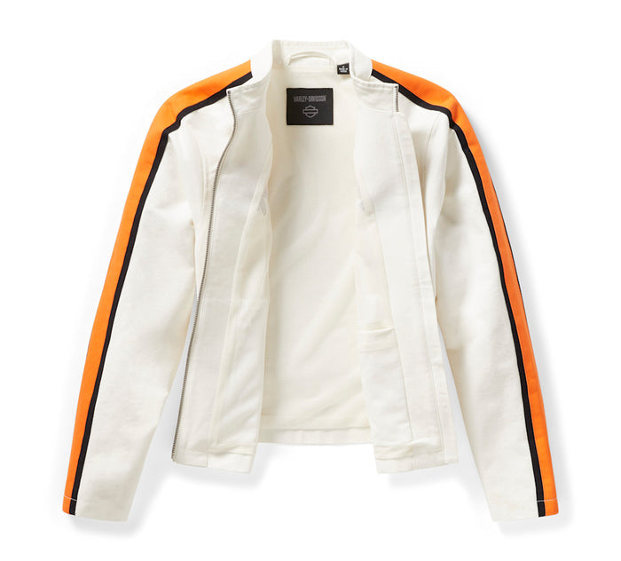 HARLEY-DAVIDSON® WOMENS WOVEN OFF WHITE  JACKET